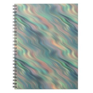 Blue Iris Wavy Texture Notizblock