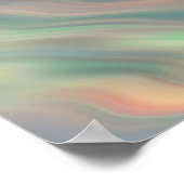 Blue Iris Wavy Texture Poster (Ecke)