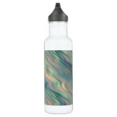 Blue Iris Wavy Texture Trinkflasche (Rechts)