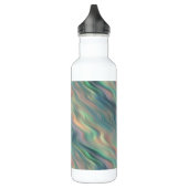 Blue Iris Wavy Texture Trinkflasche (Links)
