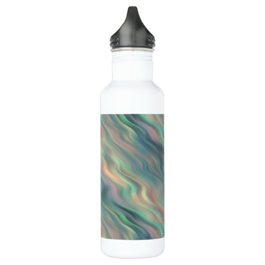 Blue Iris Wavy Texture Trinkflasche (Links)