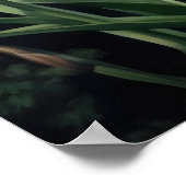 Blue Irische Blume Art Print Poster (Ecke)