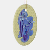 Blue Irises Blume Art Ornament (Rechts)