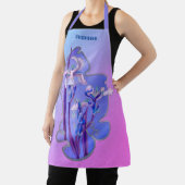 Blue Irises floral Art Personalisiert Schürze (InSitu)