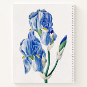 Blue Irises Monogram Notizblock (Rückseite)
