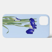 Blue Irises von Ohara Koson Case-Mate iPhone Hülle (Rückseite (Horizontal))