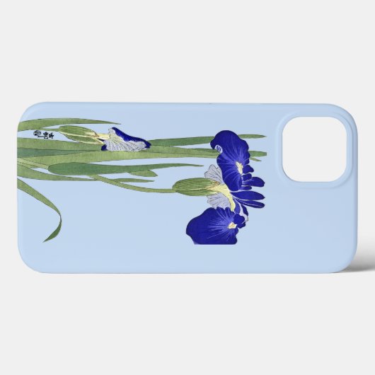 Blue Irises von Ohara Koson Case-Mate iPhone Hülle (Rückseite (Horizontal))