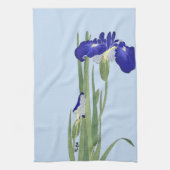 Blue Irises von Ohara Koson Geschirrtuch (Vertikal)