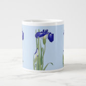 Blue Irises von Ohara Koson Jumbo-Tasse (Vorderseite)