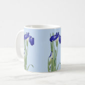 Blue Irises von Ohara Koson Kaffeetasse (Vorderseite Links)