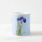 Blue Irises von Ohara Koson Kaffeetasse (Mittel)