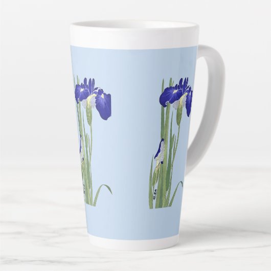Blue Irises von Ohara Koson Milchtasse (Rechte Ecke)