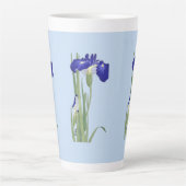 Blue Irises von Ohara Koson Milchtasse (Vorderseite)