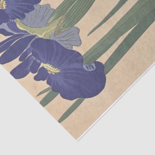 Blue Irises von Ohara Koson Seidenpapier (Ausschnitt)