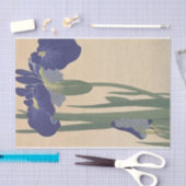 Blue Irises von Ohara Koson Seidenpapier (Handwerk)