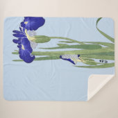 Blue Irises von Ohara Koson Sherpadecke (Vorderseite (Horizontal))