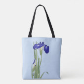 Blue Irises von Ohara Koson Tasche (Rückseite)