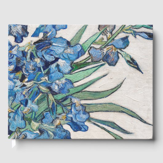 Blue Irises von Vincent Van Gogh Fine Art Gästebuch (Vorderseite)