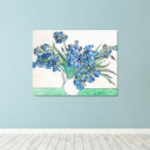 Blue Irises von Vincent Van Gogh Fine Art Leinwanddruck (Insitu (Holzboden))