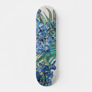 Blue Irises von Vincent Van Gogh Fine Art Skateboard
