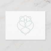 Blue Irish Swan Liebe Knot Wedding Unterkünfte Begleitkarte (Rückseite)