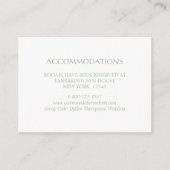 Blue Irish Swan Liebe Knot Wedding Unterkünfte Begleitkarte (Vorderseite)