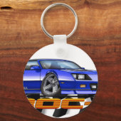 Blue IROC Z Schlüsselanhänger (Vorderseite)