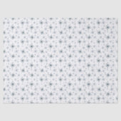 Blue-ish Gray Snowflake Tissue Paper Seidenpapier (Vorderseite)