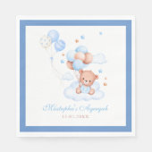 Blue Islamic Aqiqah Baby Boy Decor Serviette (Vorderseite)