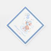 Blue Islamic Aqiqah Baby Boy Decor Serviette (Ecke)