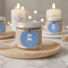 Blue Islamic Baby Boy Aqiqah Thank You Tag Geschenkanhänger