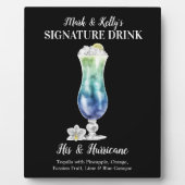 Blue Island Drink ・ PERSONALISIERTER Signature Dri Fotoplatte (Vorderseite)