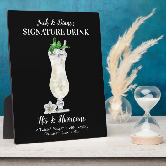 Blue Island Drink ・ PERSONALISIERTER Signature Dri Fotoplatte (Seite)