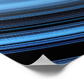 Blue Island Wave Poster (Ecke)