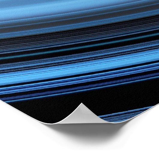 Blue Island Wave Poster (Ecke)