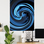 Blue Island Wave Poster (Heimbüro)