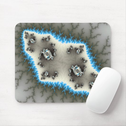 Blue Islands - Fraktal Mousepad (Mit Mouse)