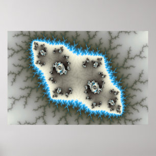 Blue Islands - Fraktal Poster