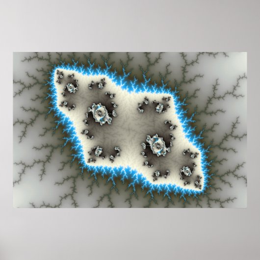 Blue Islands - Fraktal Poster (Vorne)