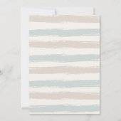 Blue It is a Boy Clothesline Baby Shower Einladung (Rückseite)