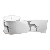 Blue Italian Greyhound Cartoon Dog Illustrationen Satinband (Spule)