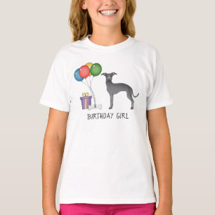 Blue Italian Greyhound Niedlich Dog - Birthday Gir T-Shirt