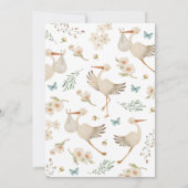 Blue It's a Boy Baby Shower Einladung (Rückseite)