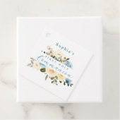 Blue Ivory Blume Grüne Erstkommunion Geschenkanhänger (Beispiel)