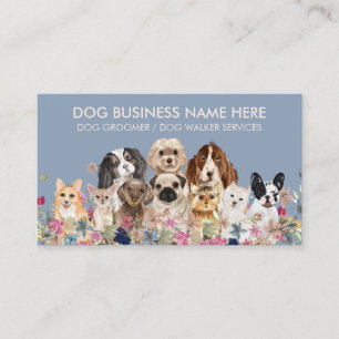 Blue Ivory Pet Grooming Hundetagesstätten Groomer Visitenkarte