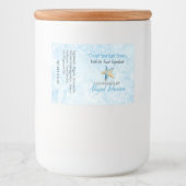 Blue Ivory Starfish Wasserfarbe Handmade-Seifenlab Lebensmitteletikett (Vorderseite)