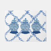 Blue Ivy Ginger Jar Jars Throw Pillow Fußmatte (Vorderseite)