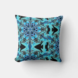 Blue Ivy, Mandala Design Kissen