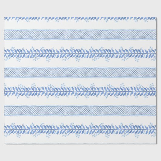 Blue Ivylines Geschenkpapier (Flach)