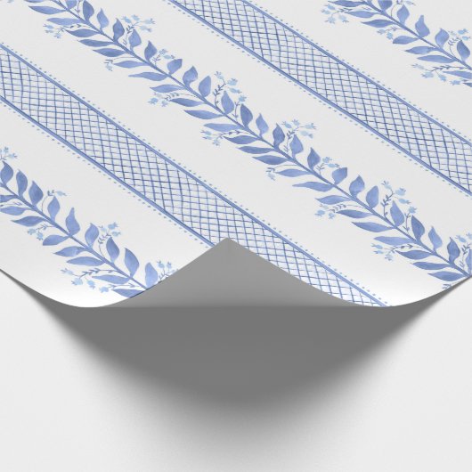 Blue Ivylines Geschenkpapier (Ecke)